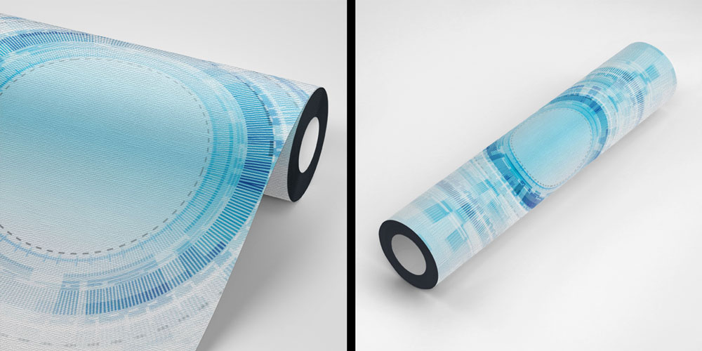 Teknoloji Odaklı Dijital Arayüz Tasarımlı Modern Ofis Duvar Kağıdı 5391