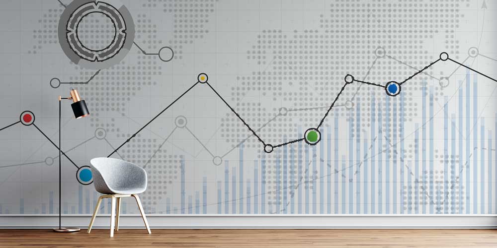 Finansal Grafik ve Veri Analizi Temalı Duvar Kağıdı 5339