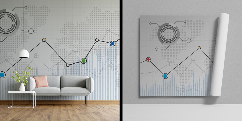 Finansal Grafik ve Veri Analizi Temalı Duvar Kağıdı 5339