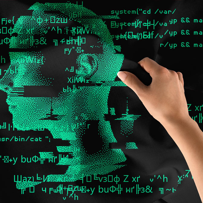 ofis-duvar-sanat-5415-07 Yapay Zekâ ve Kod Temalı Dijital Sanat Duvar Örtüsü 5415