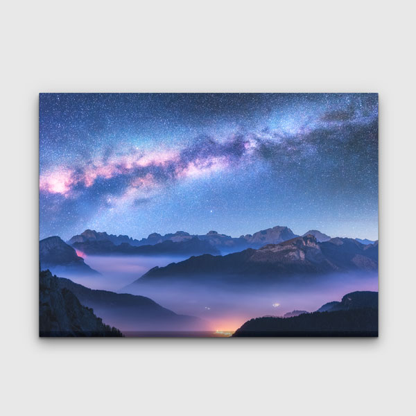 Samanyolu Gece Manzarası Kanvas Tablo 4313