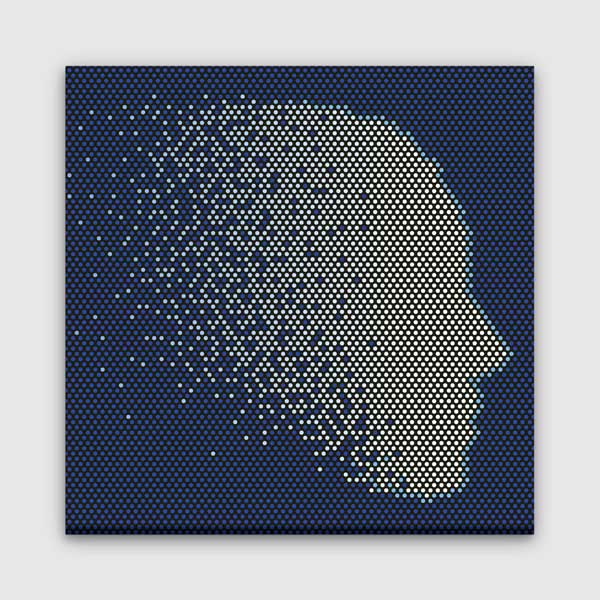 ofis-duvar-tablolari-5458-00 İnsan Silüeti Desenli Modern Ofis Duvar Tablosu – 5458