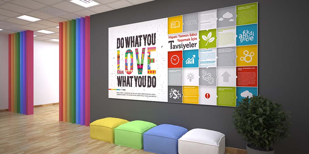 Do What You Love Hayatı Tatmin Edici Yaşam Posteri 3000