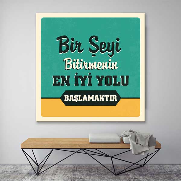 okul-duvar-dekorasyonu-4088-03 "Bir Şeyi Bitirmenin En İyi Yolu Başlamaktır" Motivasyon Posteri – 4088