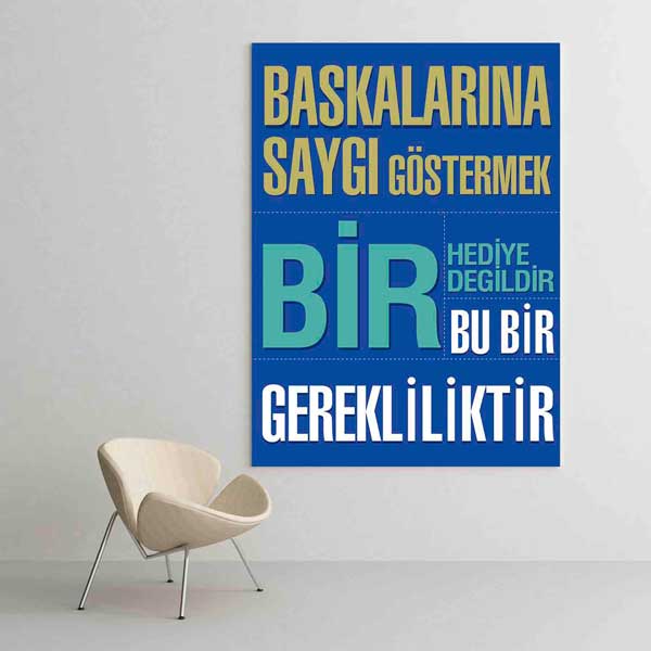 Başkalarına Saygı Göstermek Bir Gerekliliktir Posteri - Etik ve Davranış Eğitimi – B-964