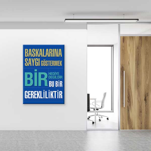 Başkalarına Saygı Göstermek Bir Gerekliliktir Posteri - Etik ve Davranış Eğitimi – B-964