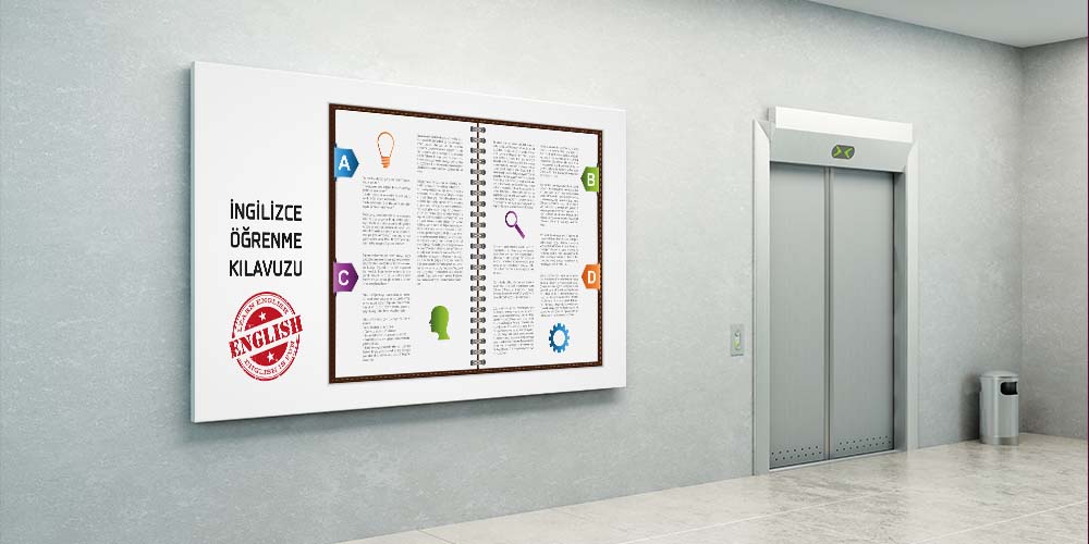 İngilizce Öğrenme Kılavuzu Duvar Posteri - Büyük Ebat 3017