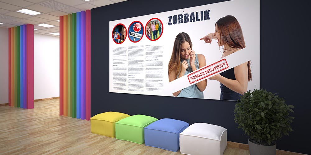 okul-duvar-giydirmeleri-4117-01 Zorbalık Sonlandırma Bilgilendirme Posteri 4117