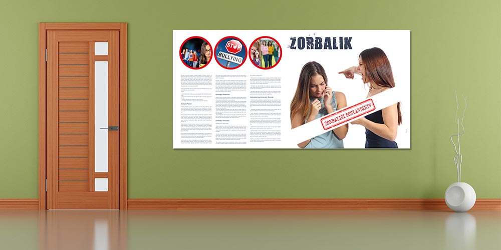 okul-duvar-giydirmeleri-4117-04 Zorbalık Sonlandırma Bilgilendirme Posteri 4117