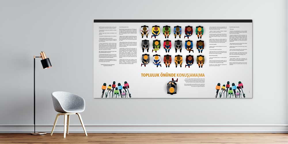 Topluluk Önünde Konuşma Korkusu Duvar Dekoru 3055