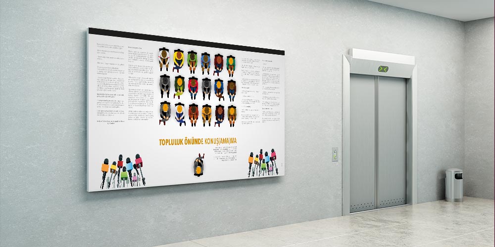 okul-duvar-kagitlari-3055-02 Topluluk Önünde Konuşma Korkusu Duvar Dekoru 3055