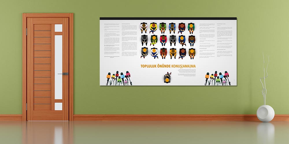 okul-duvar-kagitlari-3055-03 Topluluk Önünde Konuşma Korkusu Duvar Dekoru 3055