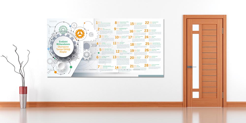 Endüstri Mühendisliği Kitap Tavsiyeleri Posteri - Eğitici Dekor 3278