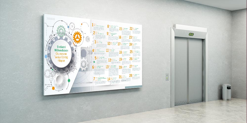 Endüstri Mühendisliği Kitap Tavsiyeleri Posteri - Eğitici Dekor 3278