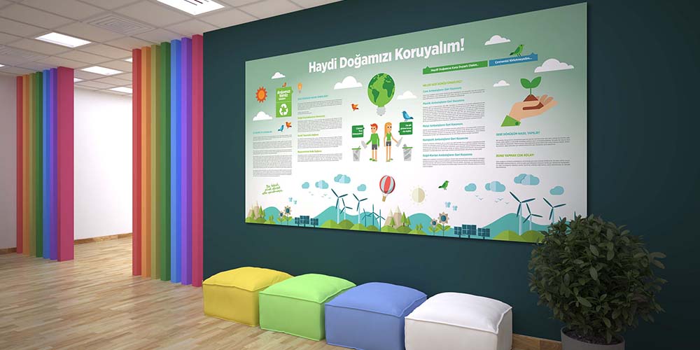 Haydi Doğamızı Koruyalım Posteri - Çevre Bilinci Büyük Ebat Duvar Dekoru A-701