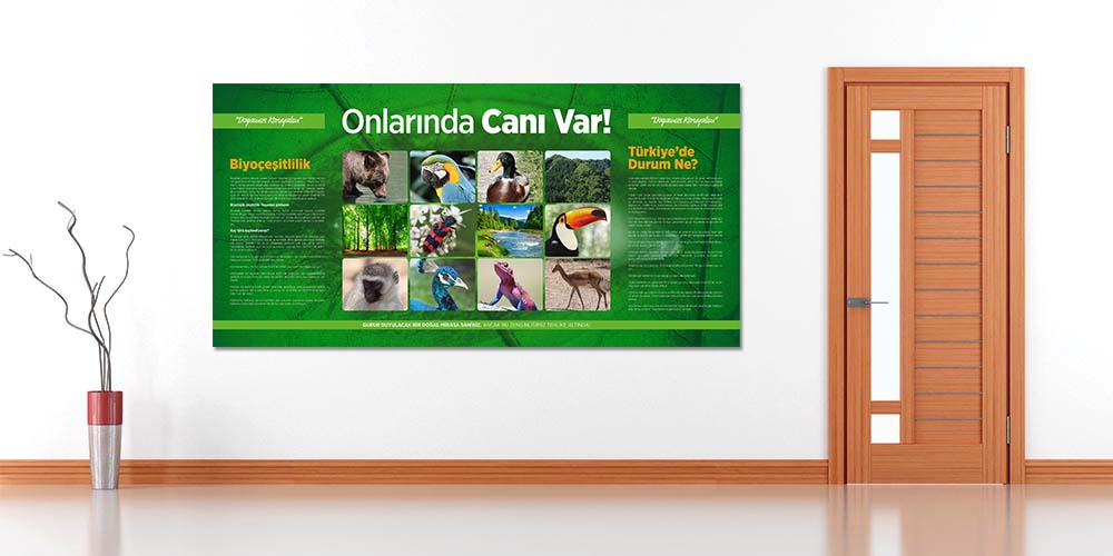 Onların da Canı Var Posteri - Biyoçeşitlilik ve Doğa Koruma Duvar Dekoru A-702