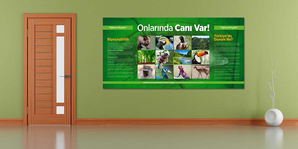 Onların da Canı Var Posteri - Biyoçeşitlilik ve Doğa Koruma Duvar Dekoru A-702