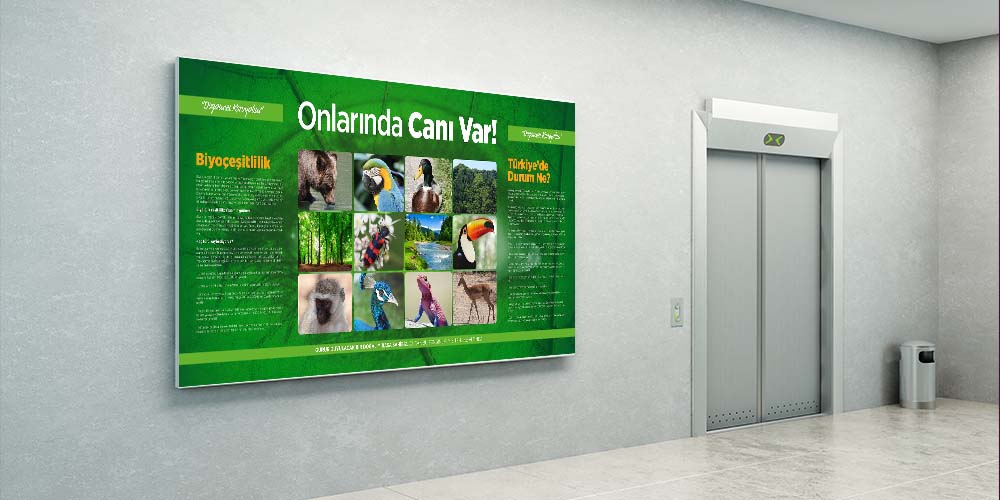 Onların da Canı Var Posteri - Biyoçeşitlilik ve Doğa Koruma Duvar Dekoru A-702