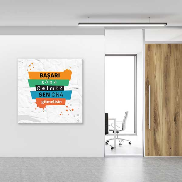 "Başarı Sana Gelmez Sen Ona Gitmelisin" Motivasyon Posteri – 4096