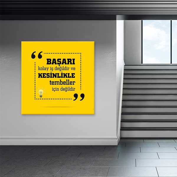 "Başarı Tembeller İçin Değildir" Motivasyon Posteri – 4102