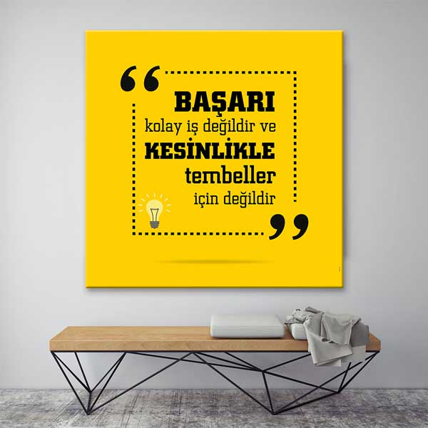 "Başarı Tembeller İçin Değildir" Motivasyon Posteri – 4102