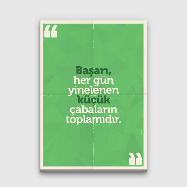 "Başarı Küçük Çabaların Toplamı" Motivasyon Tablosu – B-940