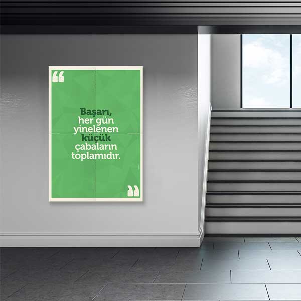 "Başarı Küçük Çabaların Toplamı" Motivasyon Tablosu – B-940