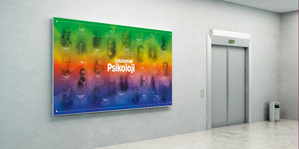 Ustalardan Psikoloji Posteri - Bilim Tarihi ve Rehberlik Panosu A-826