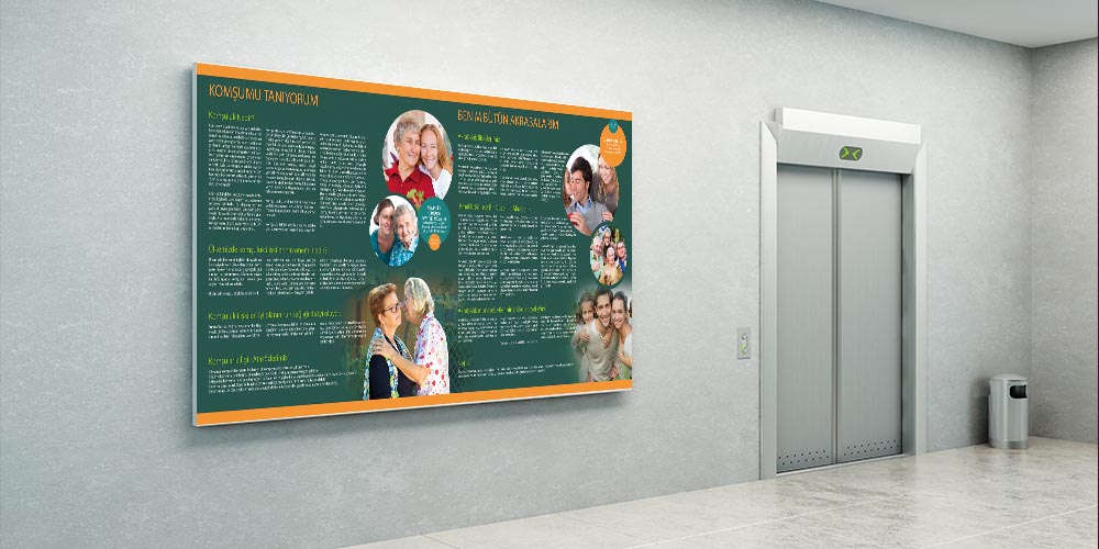 okul-duvar-susleme-a-807-02 Komşumu Tanıyorum & Benim Bütün Akrabalarım Temalı Okul Duvar Dekoru - Aile ve Komşuluk İlişkileri Posteri A-807