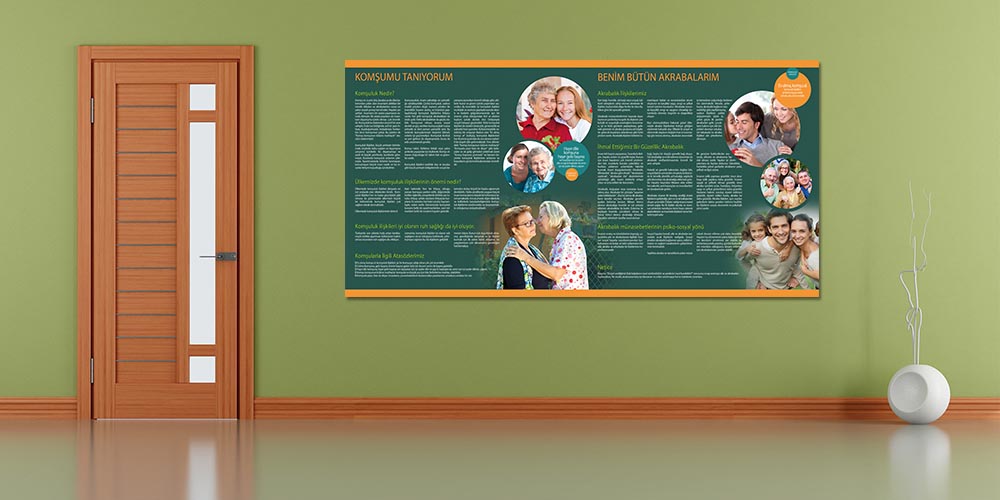 okul-duvar-susleme-a-807-04 Komşumu Tanıyorum & Benim Bütün Akrabalarım Temalı Okul Duvar Dekoru - Aile ve Komşuluk İlişkileri Posteri A-807