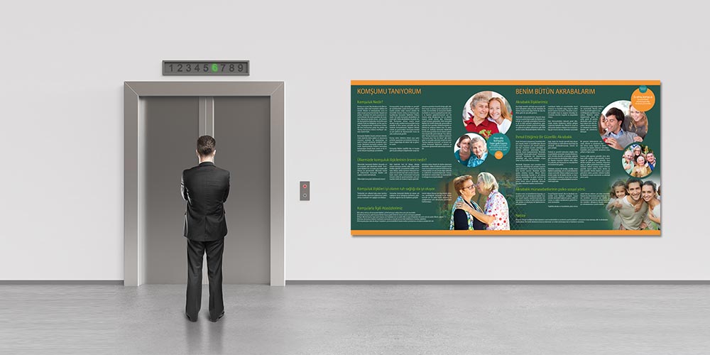 okul-duvar-susleme-a-807-05 Komşumu Tanıyorum & Benim Bütün Akrabalarım Temalı Okul Duvar Dekoru - Aile ve Komşuluk İlişkileri Posteri A-807