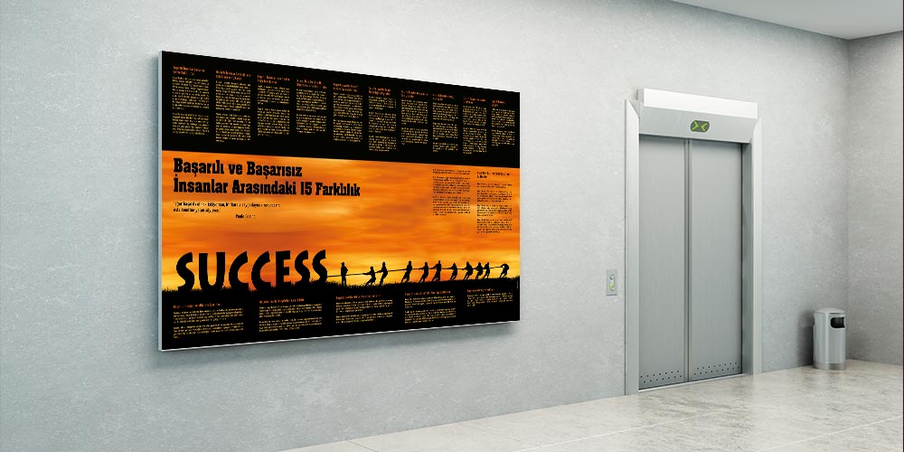 Başarılı ve Başarısız İnsanlar Arasındaki 15 Farklılık Duvar Dekoru 3078