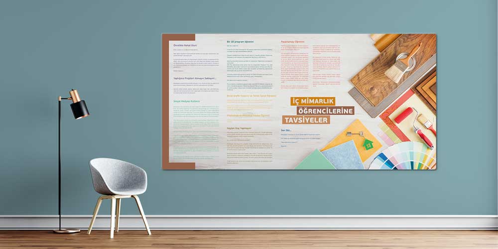 İç Mimarlık Öğrencilerine Tavsiyeler Posteri - Eğitim ve Rehberlik 3273