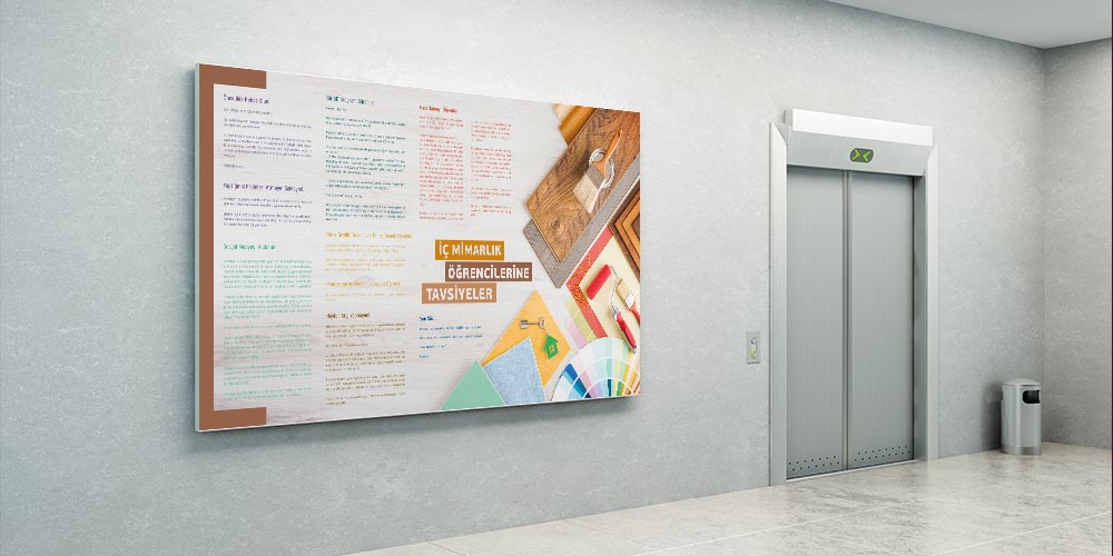 İç Mimarlık Öğrencilerine Tavsiyeler Posteri - Eğitim ve Rehberlik 3273