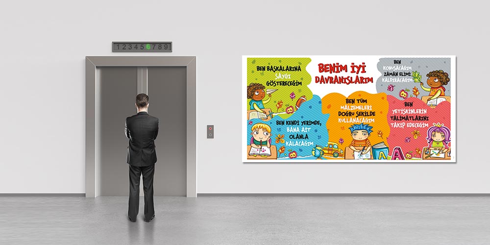 Benim İyi Davranışlarım Posteri - Okul ve Sınıf Davranış Kuralları A-809