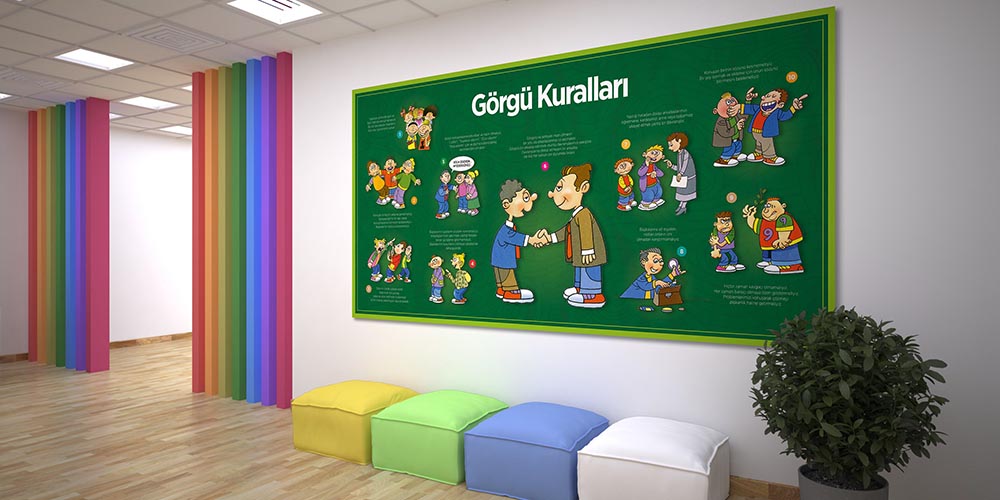 Görgü Kuralları Posteri - Okul ve Sınıf Davranış Eğitimi A-812