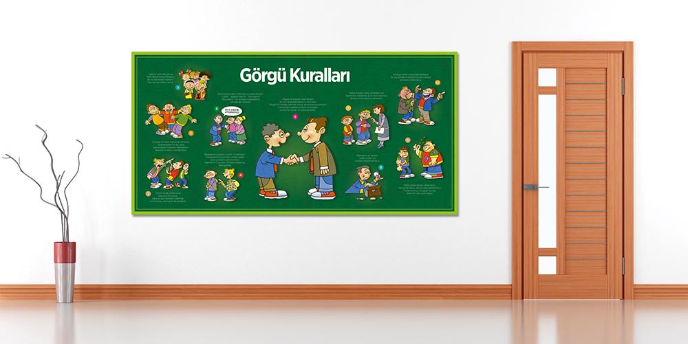Görgü Kuralları Posteri - Okul ve Sınıf Davranış Eğitimi A-812