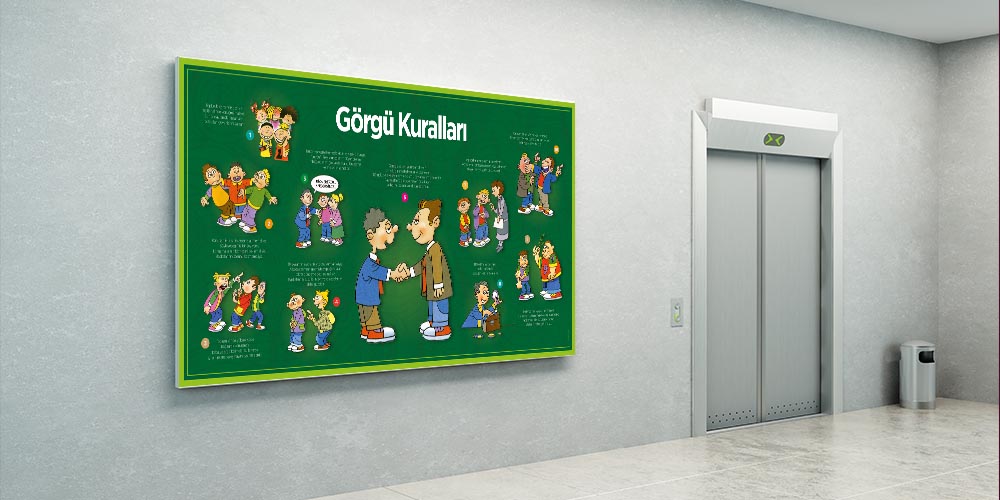 Görgü Kuralları Posteri - Okul ve Sınıf Davranış Eğitimi A-812