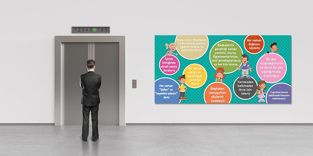 İyi Davranış Kuralları Posteri - Okul ve Sınıf Eğitimi A-813