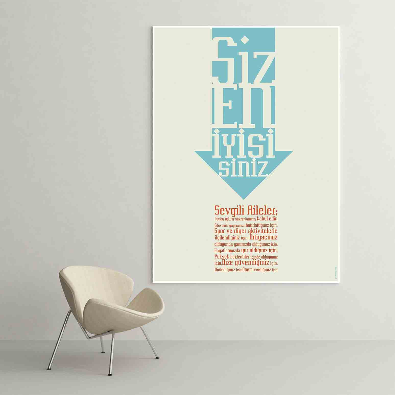 "Siz En İyisisiniz" Öğrenci ve Veli Motivasyon Posteri - Okul Teşvik Dekoru – B-837