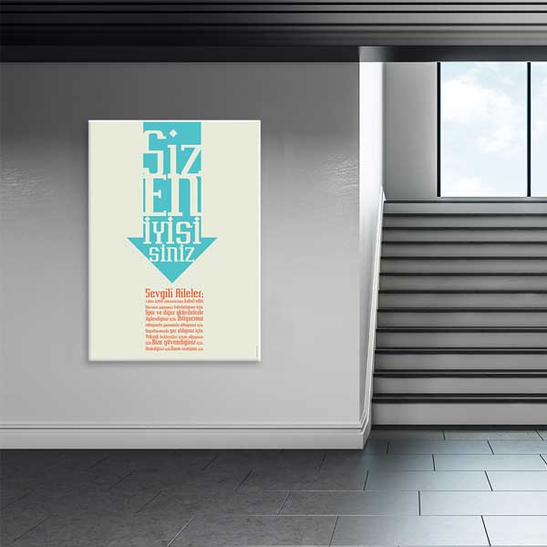 "Siz En İyisisiniz" Öğrenci ve Veli Motivasyon Posteri - Okul Teşvik Dekoru – B-837