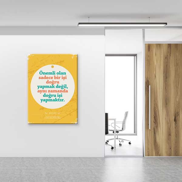 "Doğru İşi Yap" Etik ve Motivasyon Tablosu – B-901
