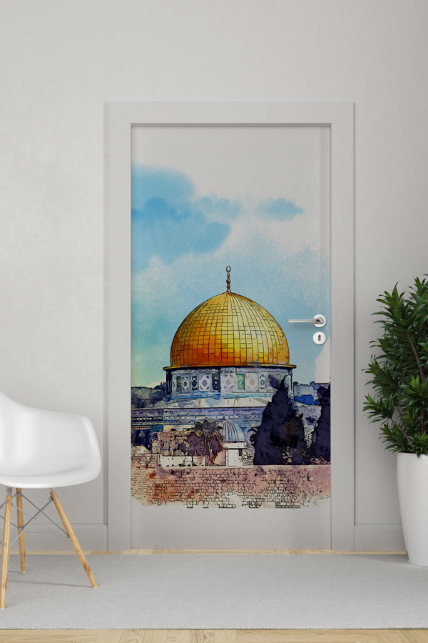 Kubbet-üs-Sahra Suluboya Kapı Giydirme 9583