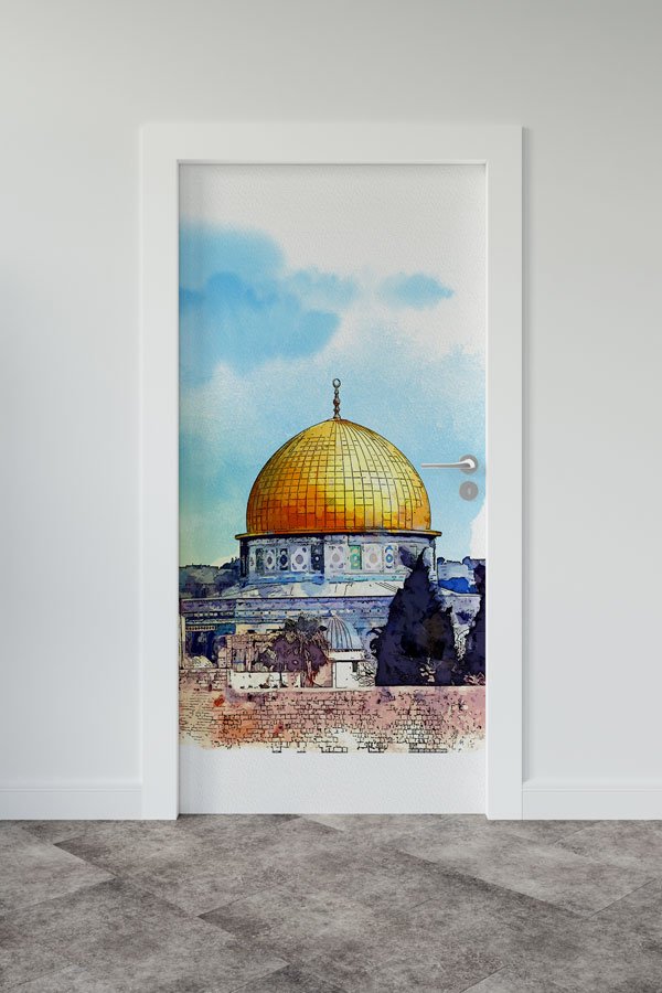 Kubbet-üs-Sahra Suluboya Kapı Giydirme 9583