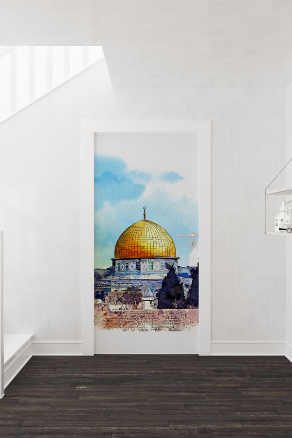 Kubbet-üs-Sahra Suluboya Kapı Giydirme 9583