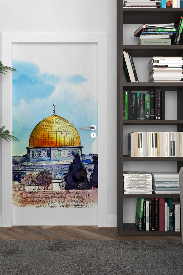 Kubbet-üs-Sahra Suluboya Kapı Giydirme 9583