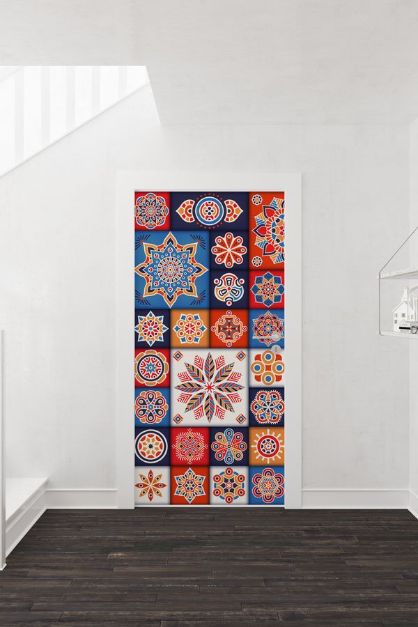 Desenli İslami Sanat Kapı Giydirme 9514