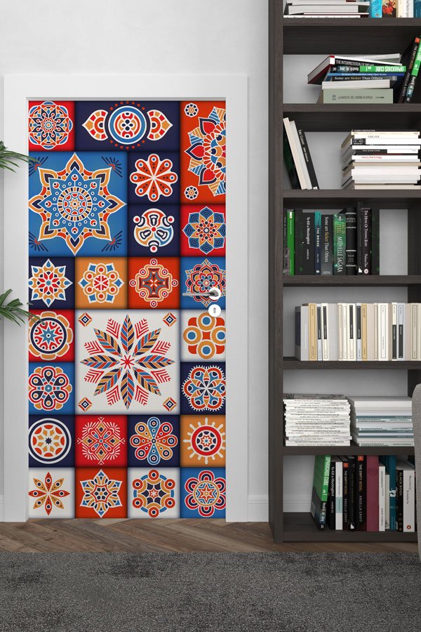 Desenli İslami Sanat Kapı Giydirme 9514