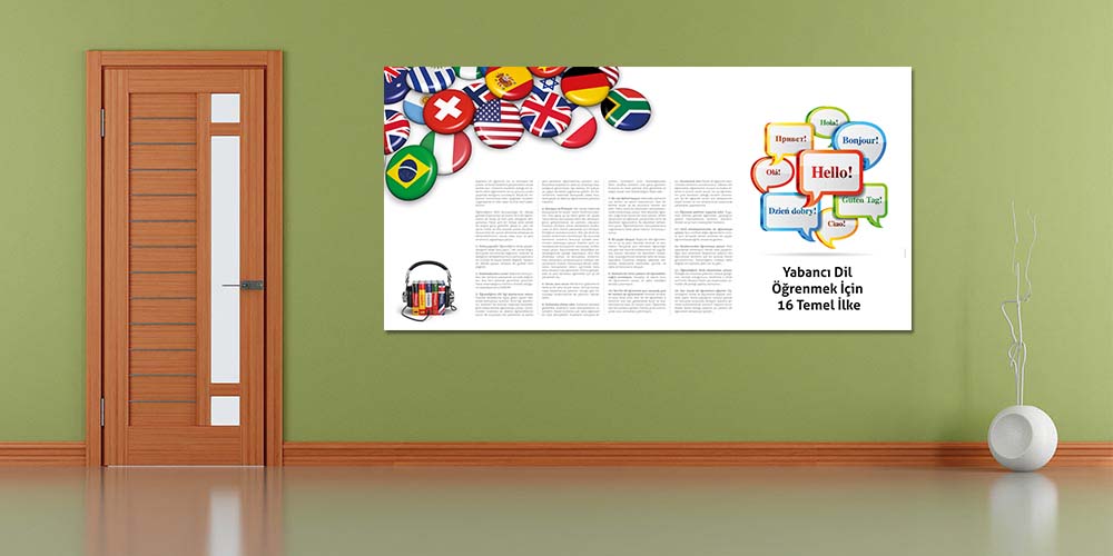 okul-panolari-3021-03 Yabancı Dil Öğrenmek İçin 16 Temel İlke Eğitim Posteri 3021