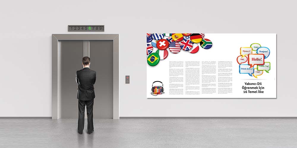 okul-panolari-3021-05 Yabancı Dil Öğrenmek İçin 16 Temel İlke Eğitim Posteri 3021